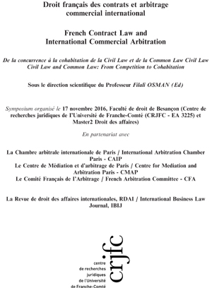 Droit français des contrats et arbitrage commercial international