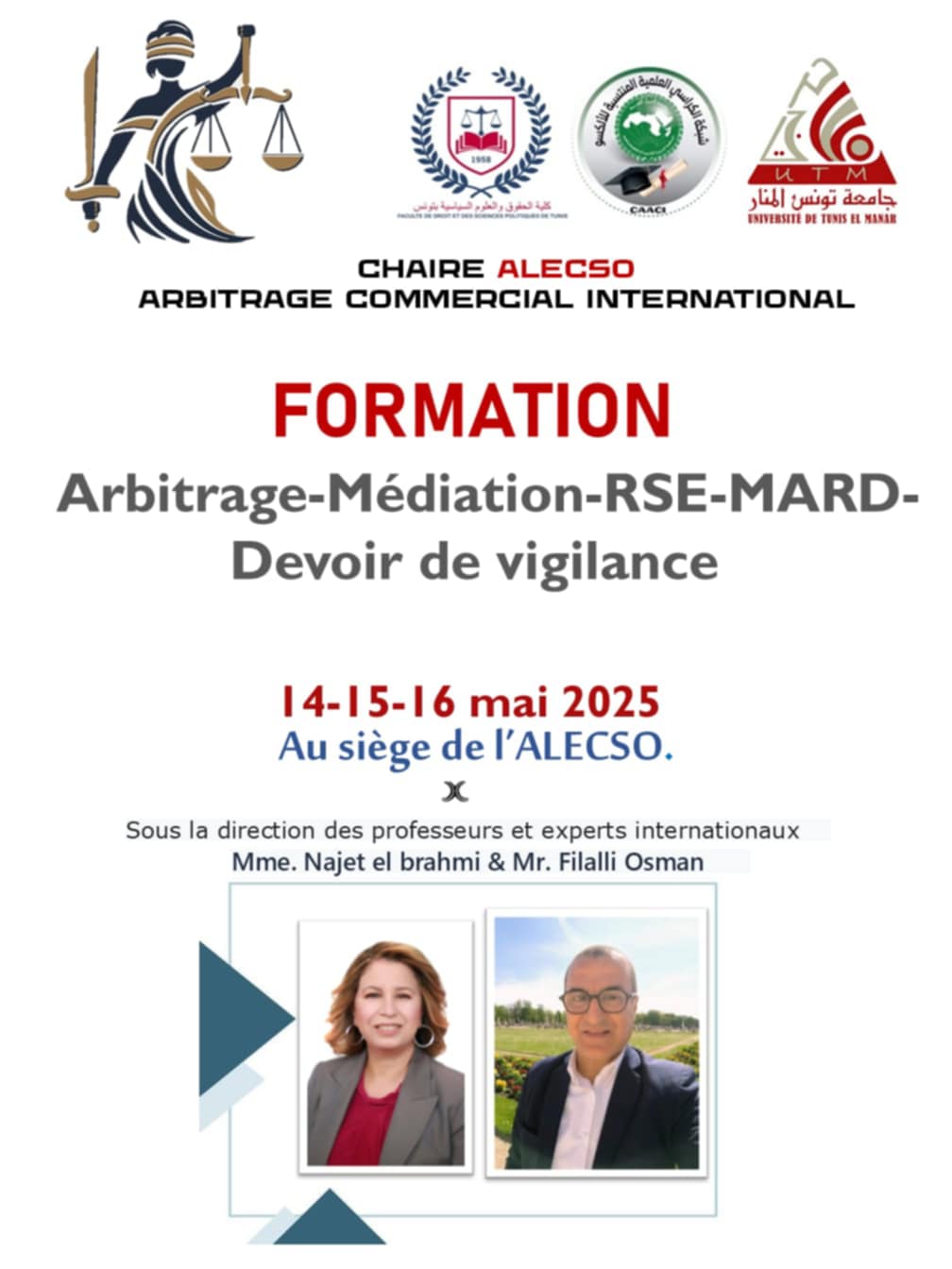 L’arbitrage, la médiation, les MARD, la RSE et le devoir de vigilance à l'heure des formations