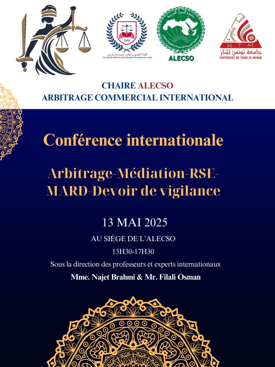 Conférence Internationale Arbitrage-Médiation-RSE-MARD-Devoir de vigilance